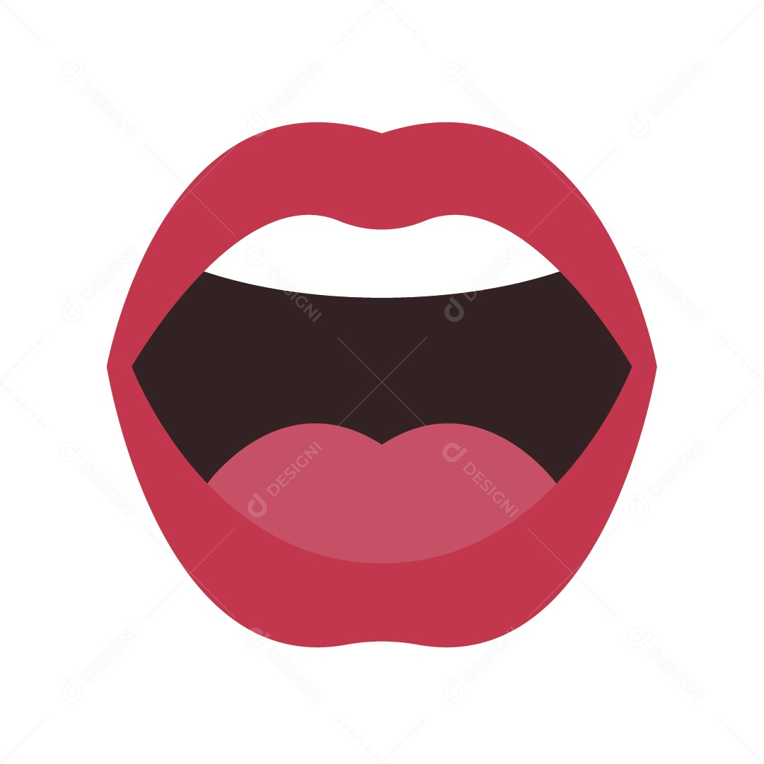 Ícone de Boca Ilustração Vetor EPS