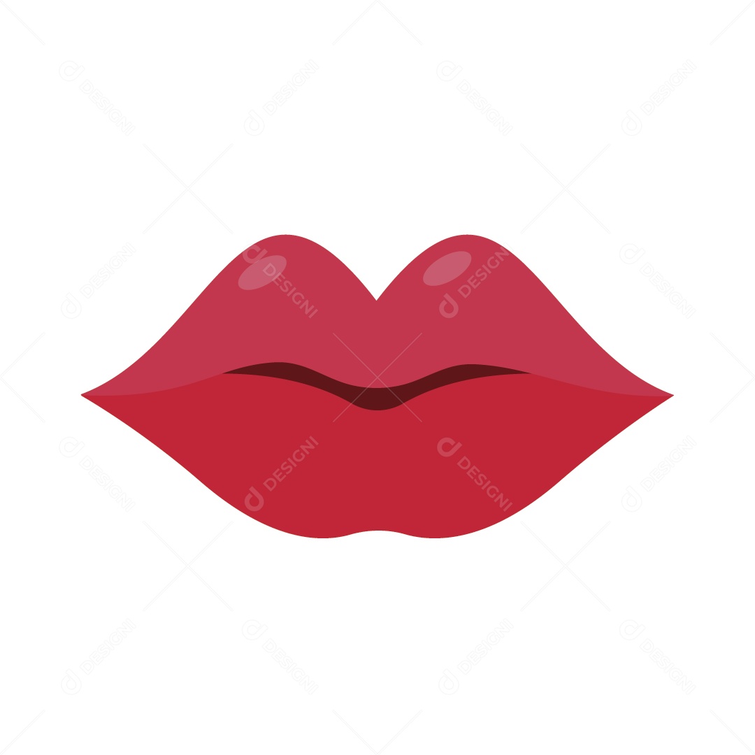 Ícone de Boca Ilustração Vetor EPS