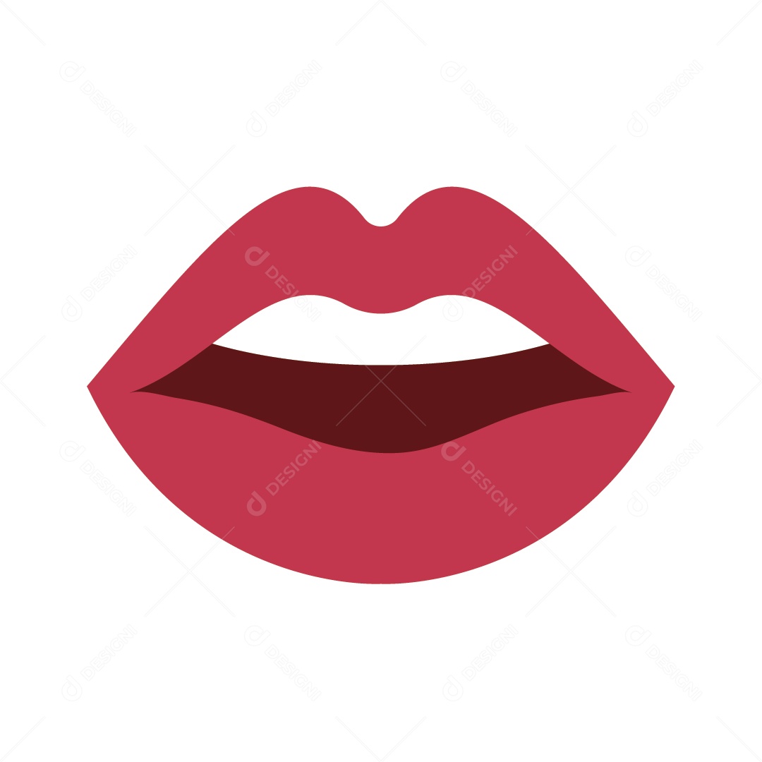 Ícone de Boca Ilustração Vetor EPS