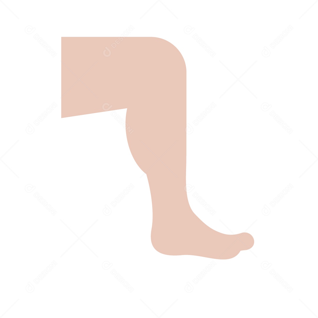 Ícone de Perna Ilustração Vetor EPS