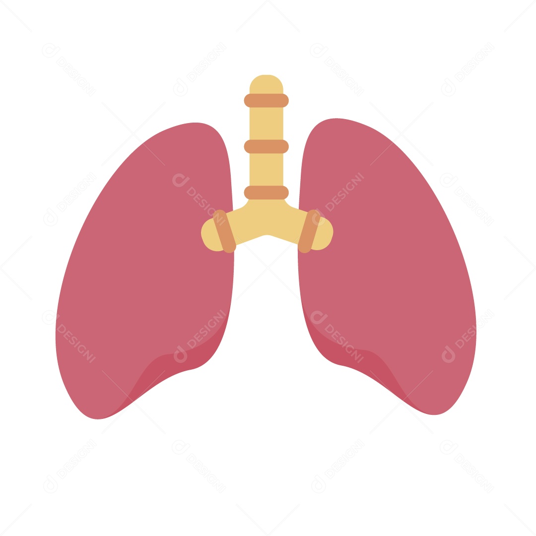 Ícone de Pulmão Ilustração Vetor EPS