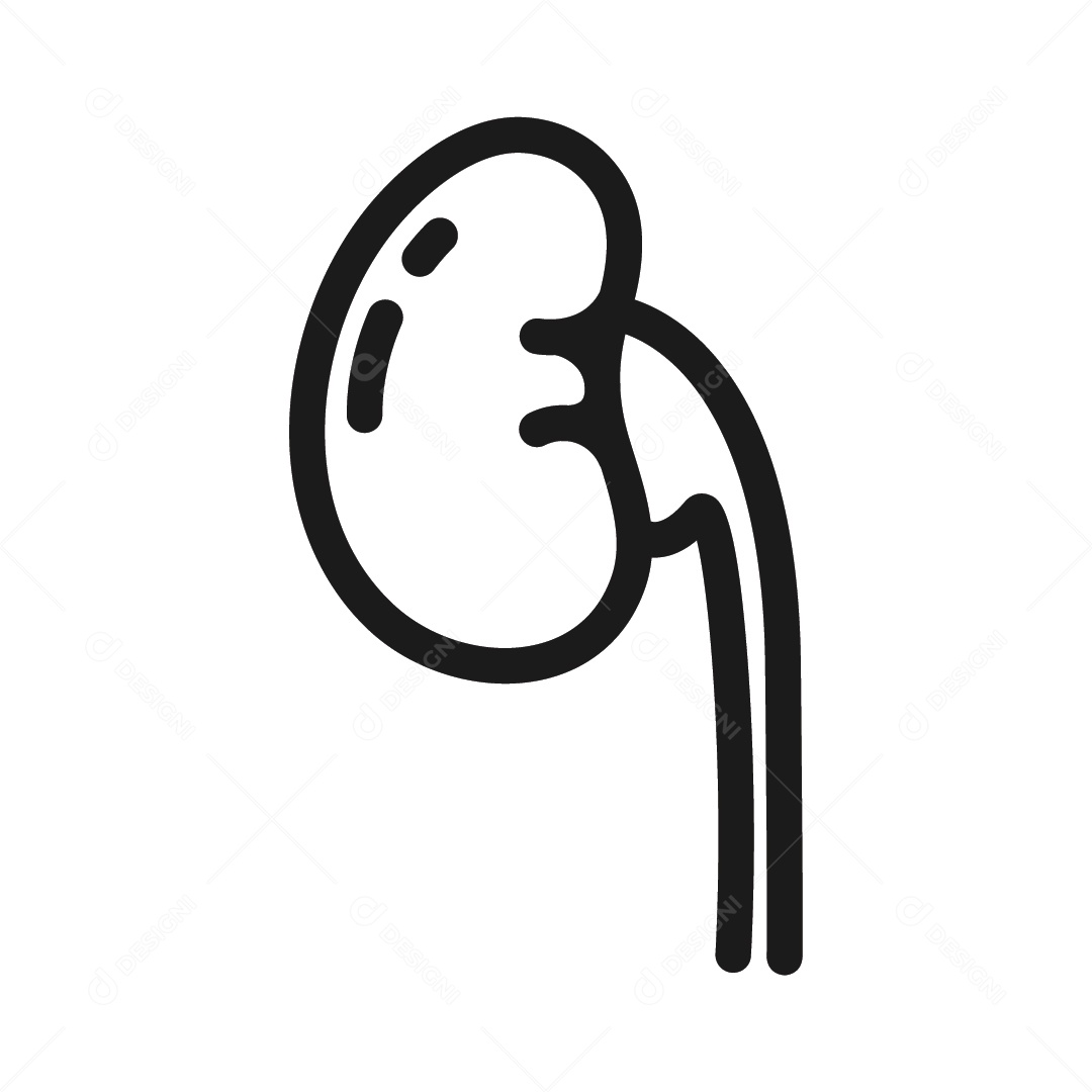 Ícone de Rins Ilustração Vetor EPS