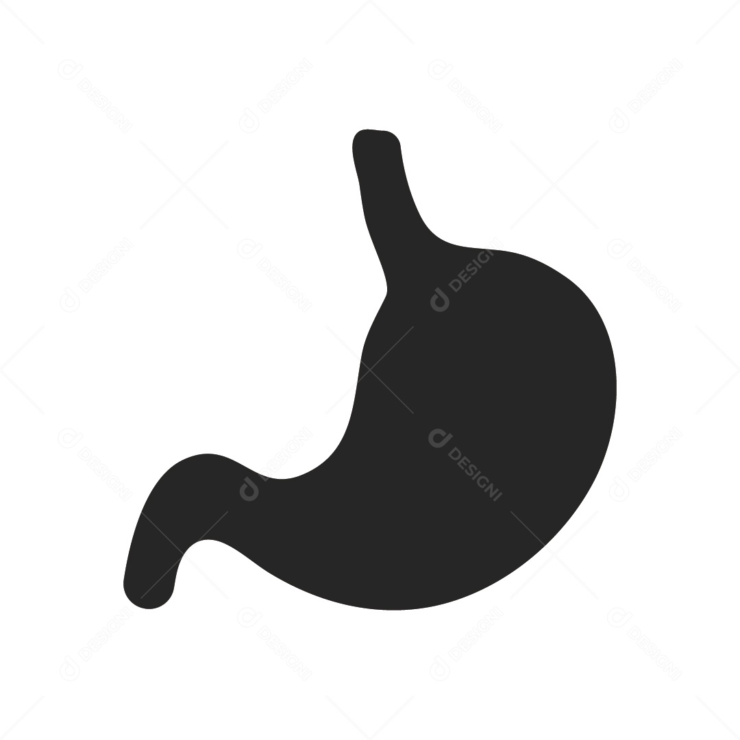 Ícone de Estômago Ilustração Vetor EPS