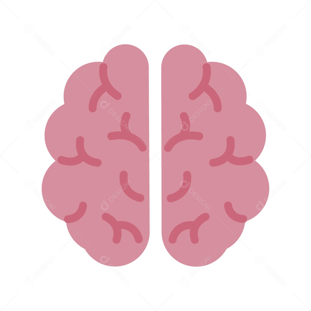 Ícone de Cérebro Ilustração Vetor EPS