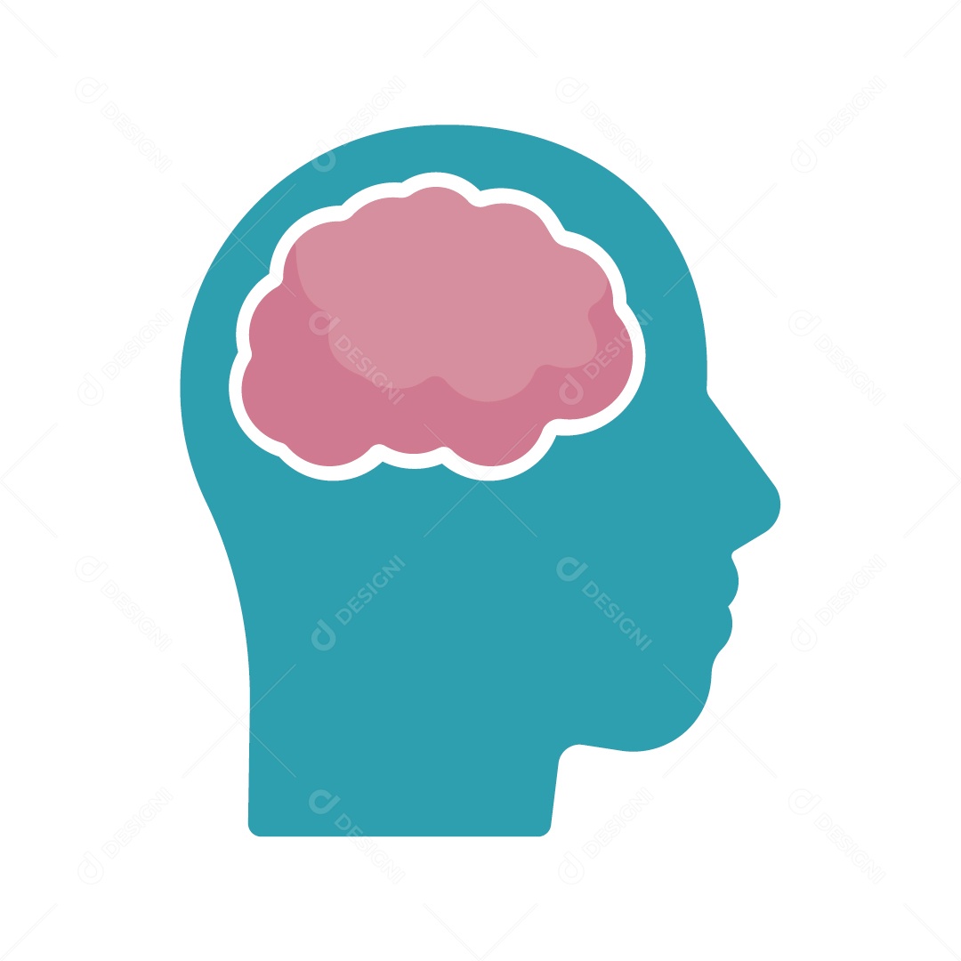 Ícone de Cérebro Ilustração Vetor EPS