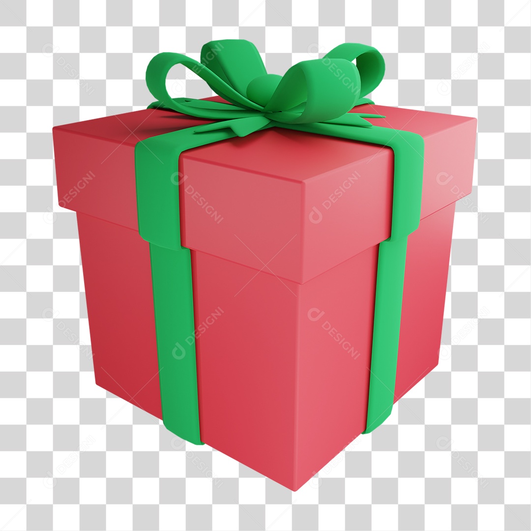 Elemento 3D Caixa Decorações Enfeites PNG Transparente