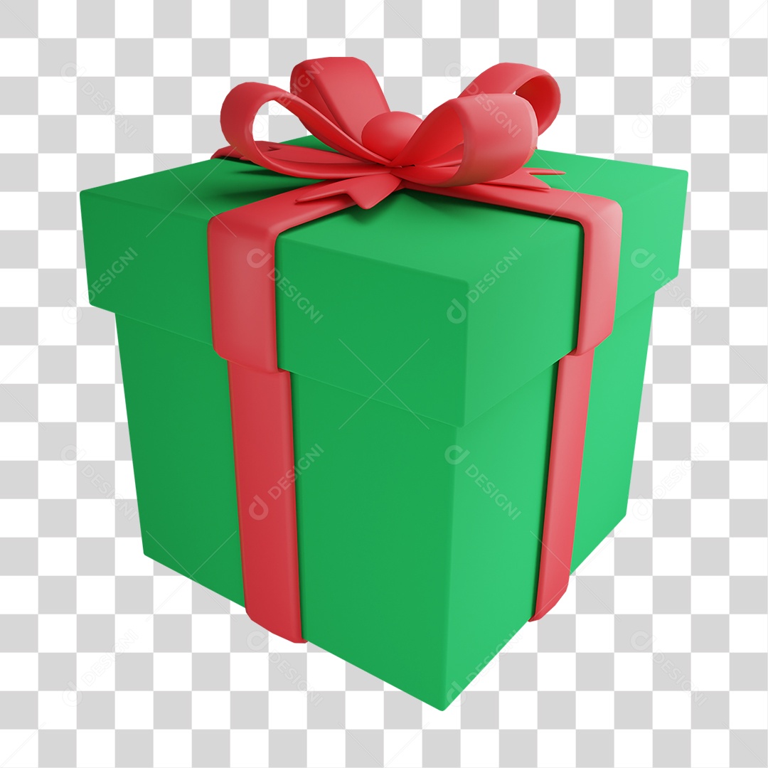 Elemento 3D Caixa Decorações Enfeites PNG Transparente