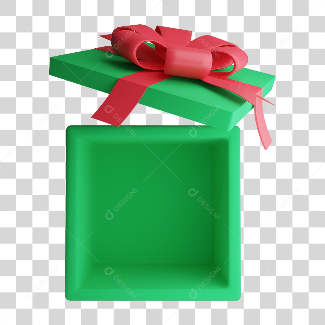 Elemento 3D Caixa Decorações Enfeites PNG Transparente