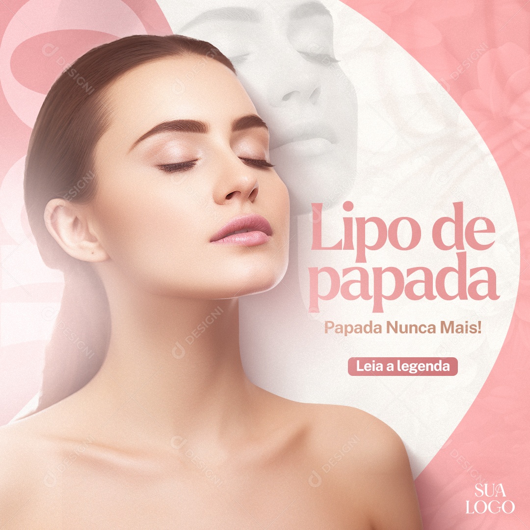 Estética Lipo da Papada Social Media PSD Editável