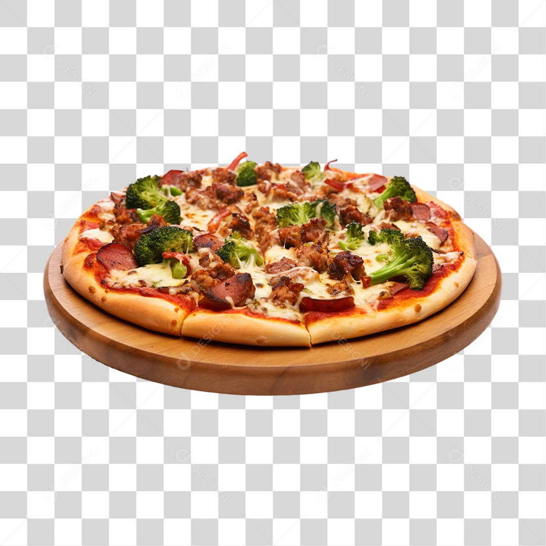 Pizza Vários Sabores PNG Transparente