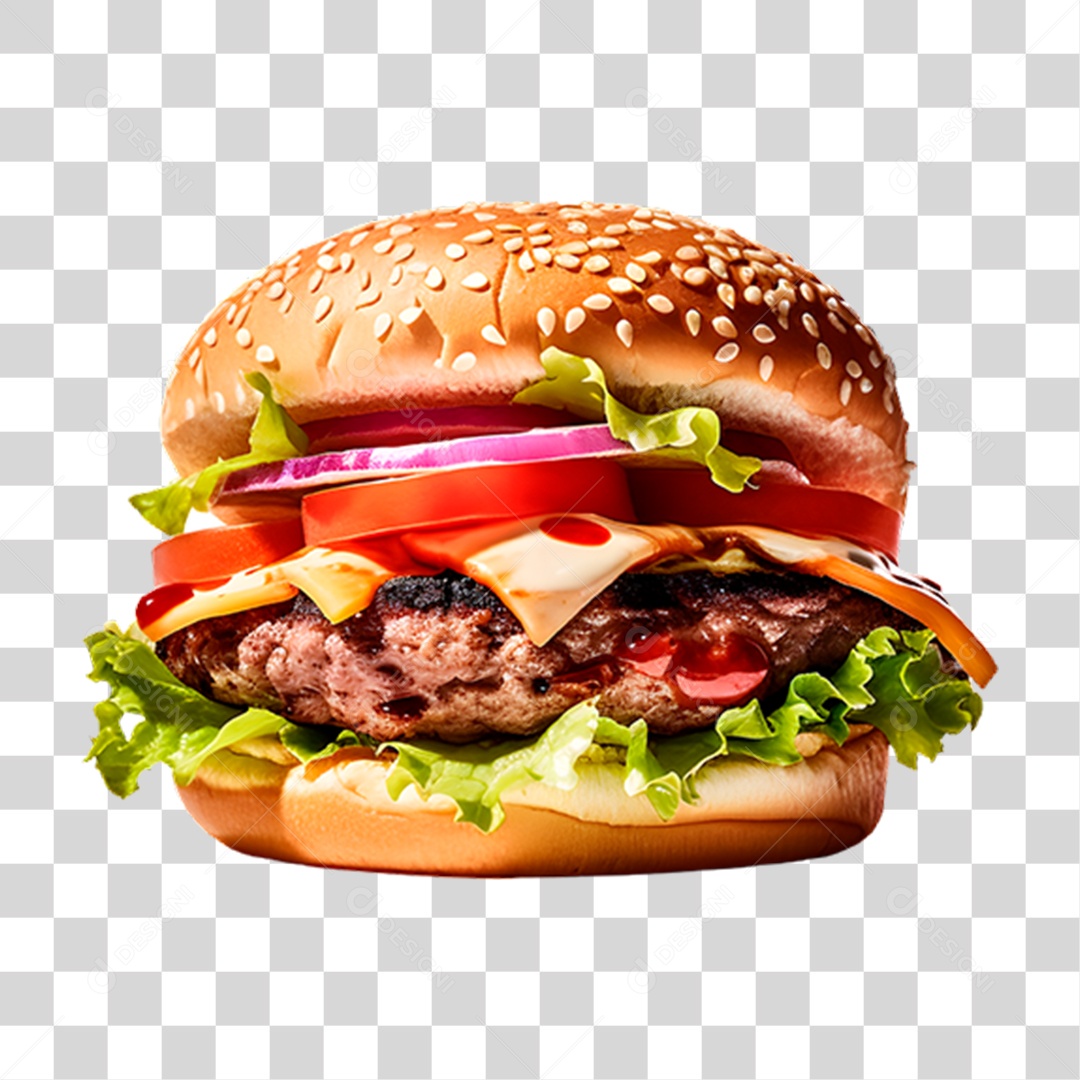 Hambúrguer Lanche Sanduiche PNG Transparente