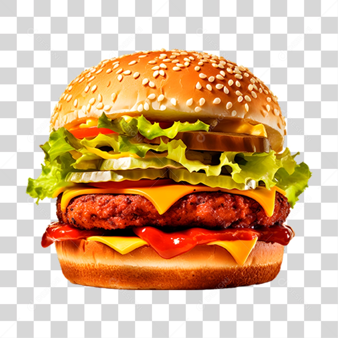 Hambúrguer Lanche Sanduiche PNG Transparente