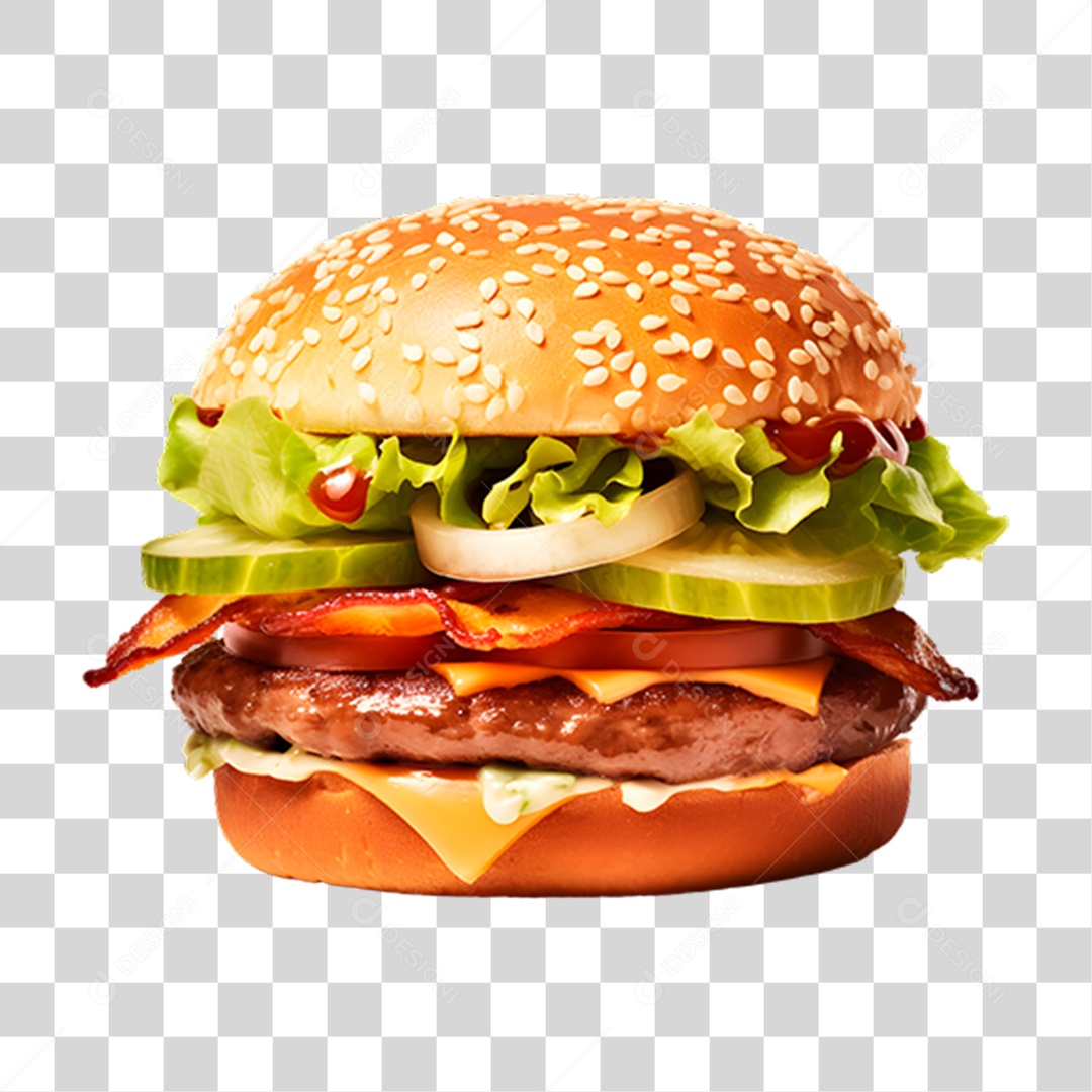 Hambúrguer Lanche Sanduiche PNG Transparente