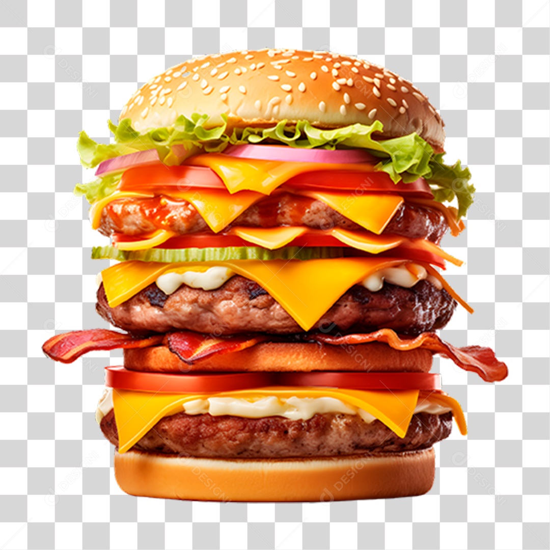 Hambúrguer Lanche Sanduiche PNG Transparente