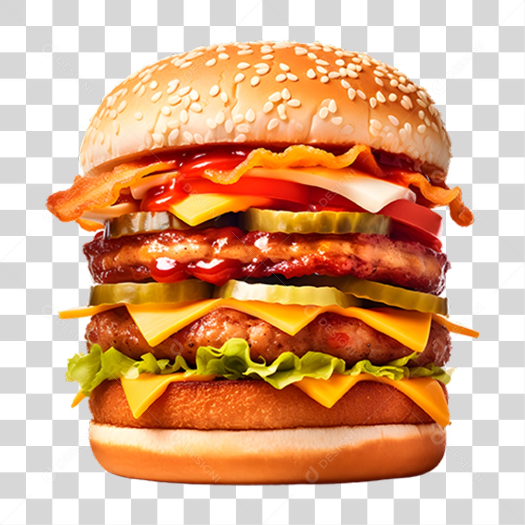 Hambúrguer Lanche Sanduiche PNG Transparente