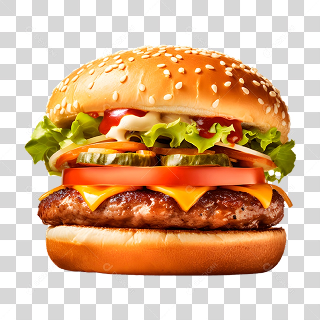Hambúrguer Lanche Sanduiche PNG Transparente