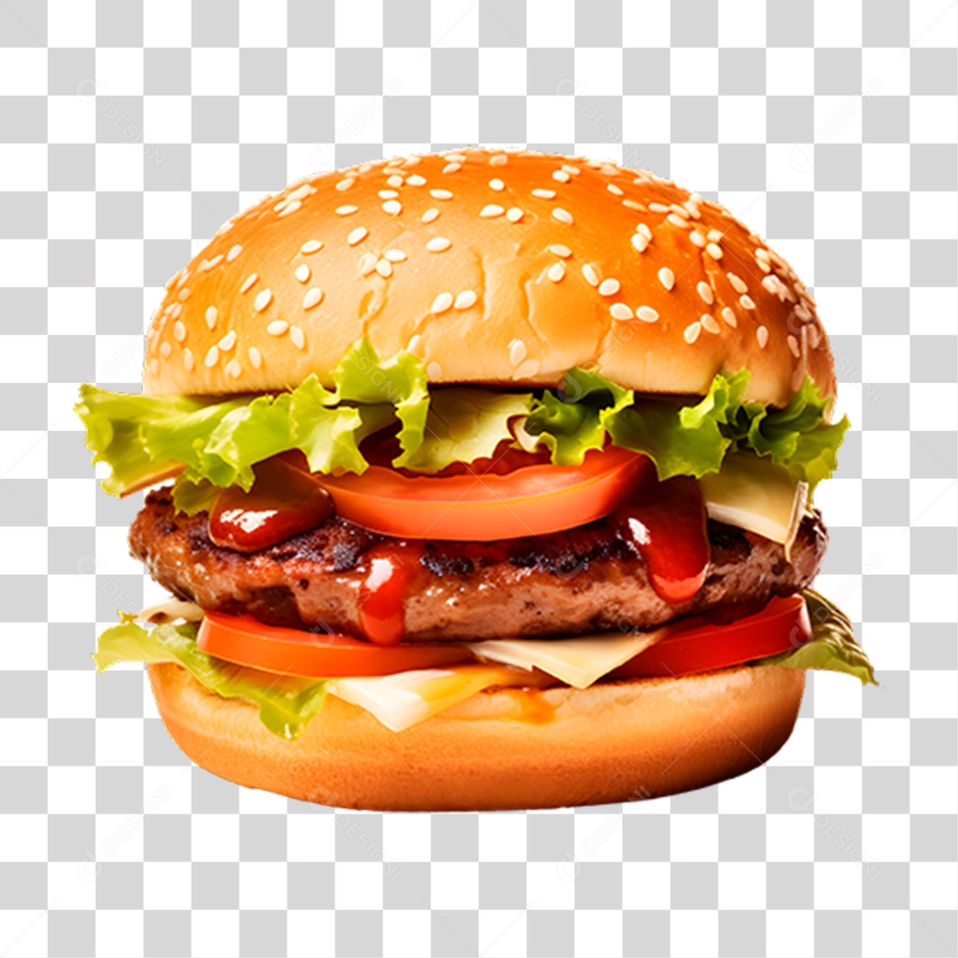 Hambúrguer Lanche Sanduiche PNG Transparente