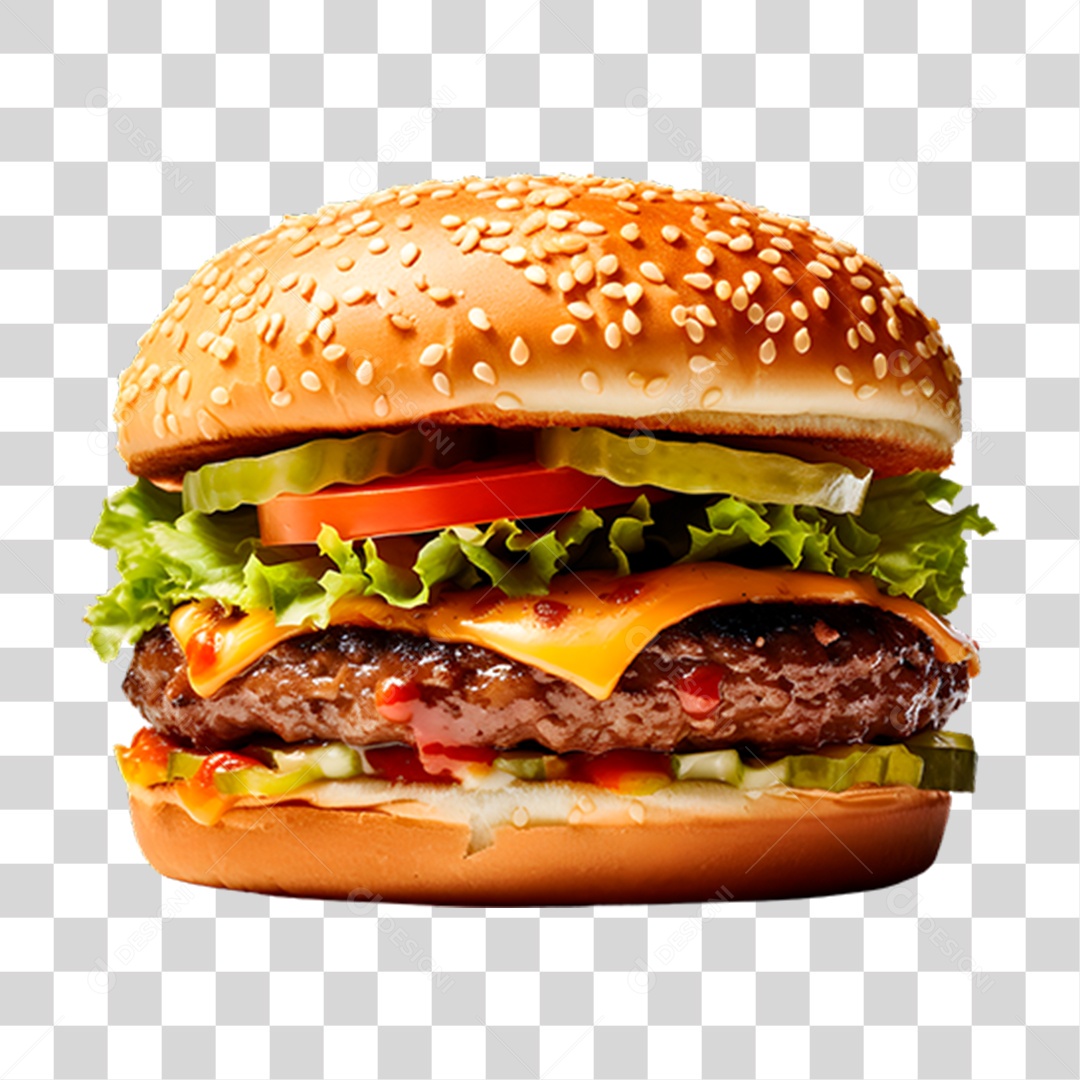 Hambúrguer Lanche Sanduiche PNG Transparente