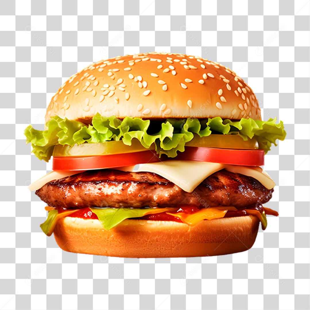 Hambúrguer Lanche Sanduiche PNG Transparente