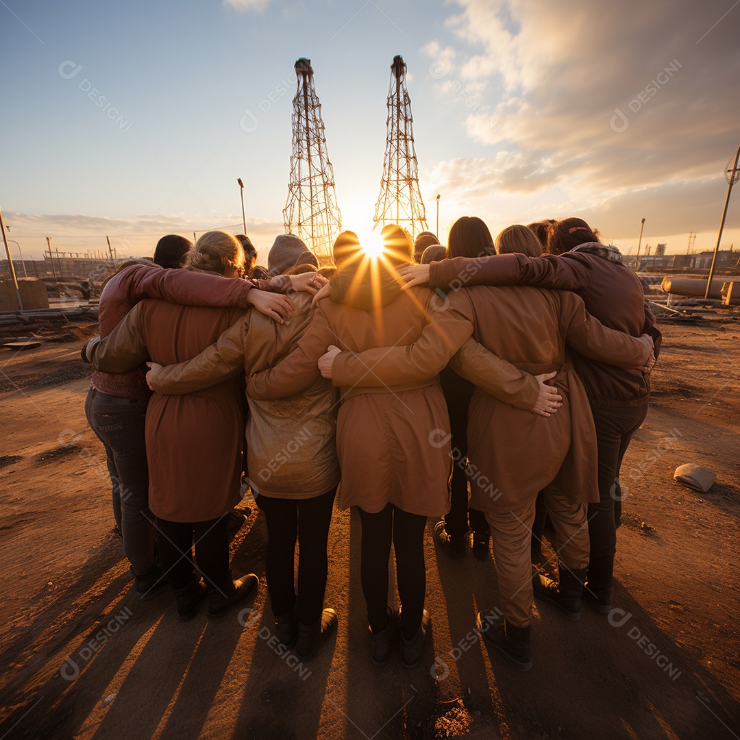 Trabalhando juntos o conceito de trabalho em equipe com as mãos unidas