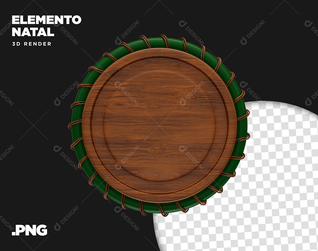 Elemento 3D Guirlanda Para Composição PSD + PNG