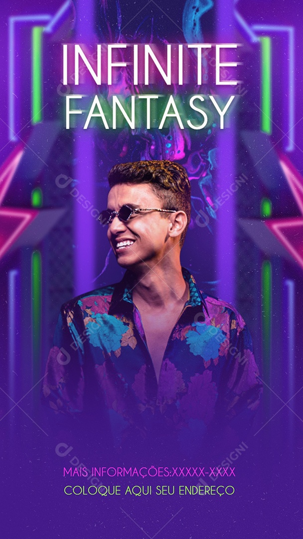 Flyer Story Infinite Fantasy Social Media PSD Editável