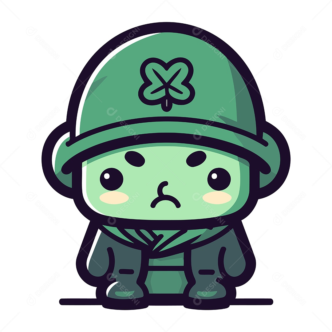 Gnomo de Desenho Animado Ilustração Vetor EPS