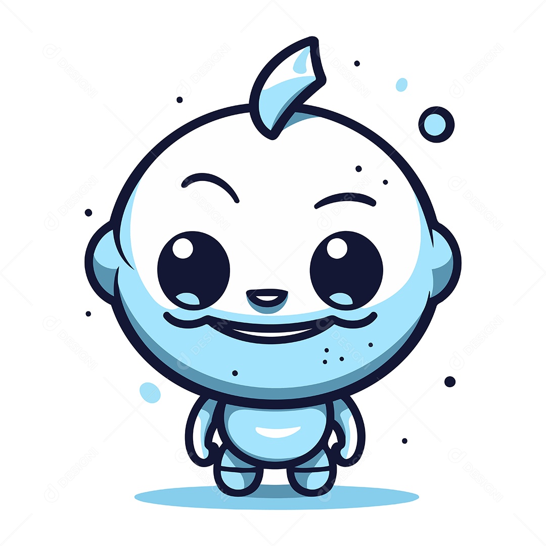 Personagem de Desenho Animado Ilustração Vetor EPS