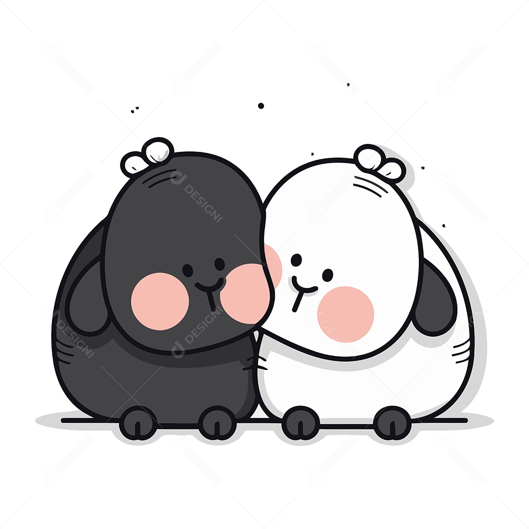 Desenho Animado de Animais Ilustração Vetor EPS