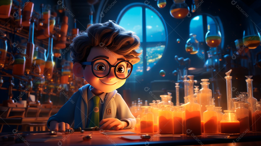 Laboratório de ciências de desenhos animados em 3D do Dia Nacional da Ciência, 8 de julho IA generativa.