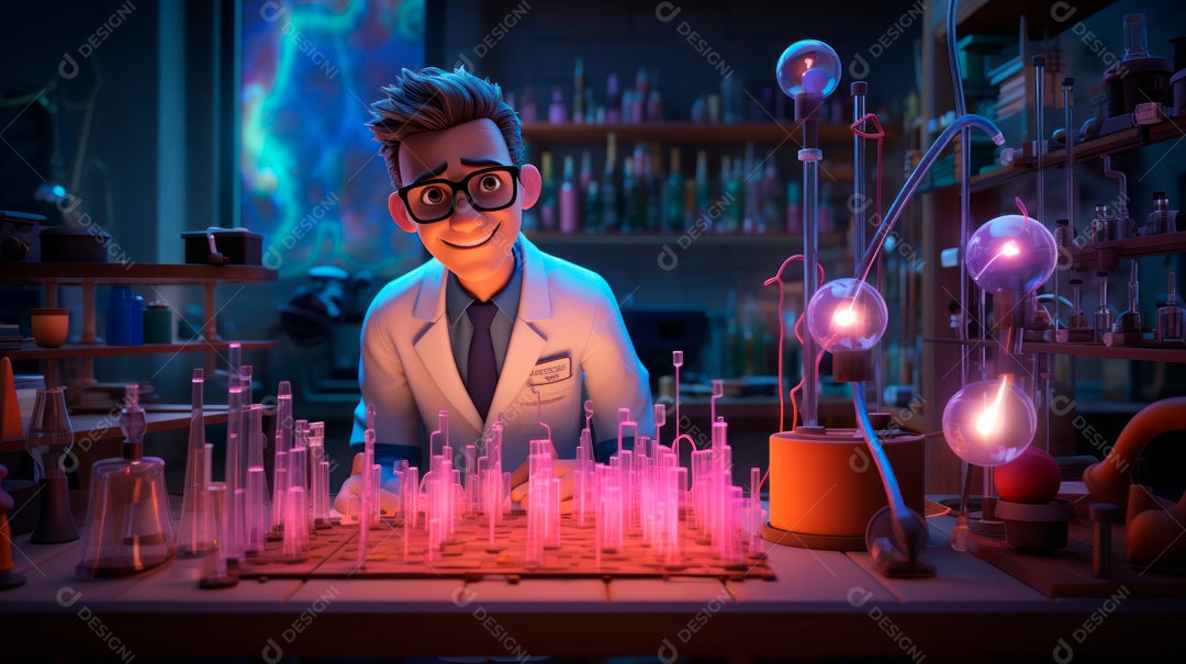 Laboratório de ciências de desenhos animados em 3D do Dia Nacional da Ciência, 8 de julho IA generativa.