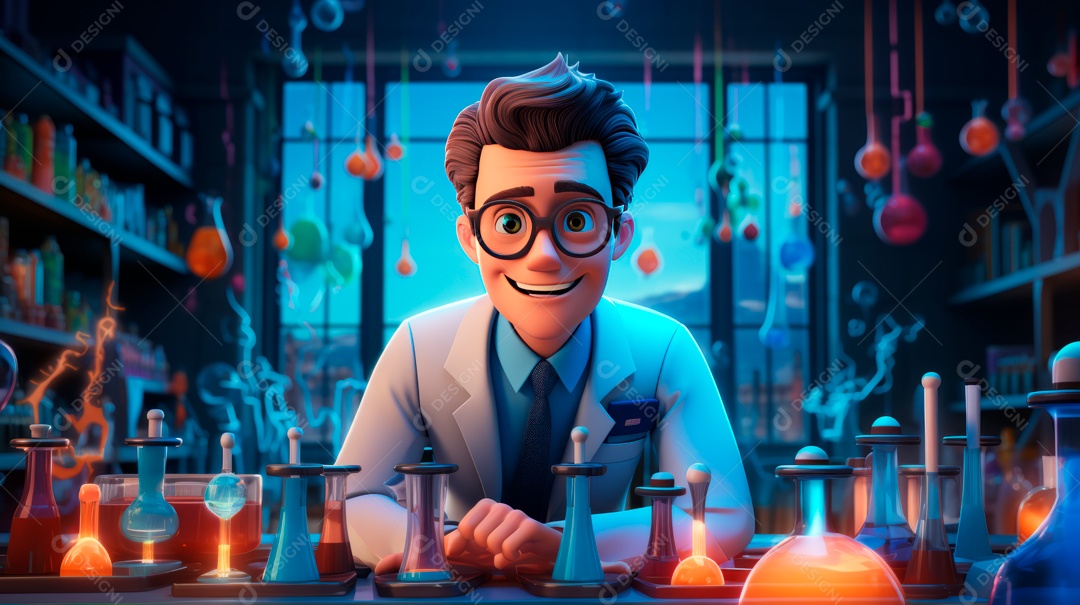 Laboratório de ciências de desenhos animados em 3D do Dia Nacional da Ciência, 8 de julho IA generativa.