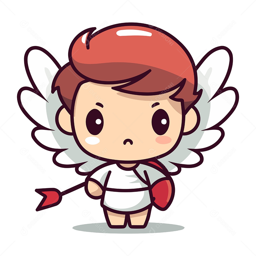 Cupido de Desenho Animado Ilustração Vetor EPS