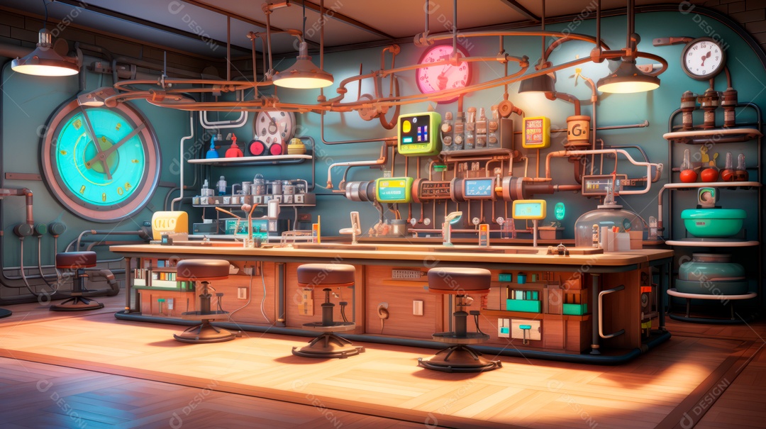 Laboratório de ciências de desenhos animados em 3D do Dia Nacional da Ciência, 8 de julho IA generativa.
