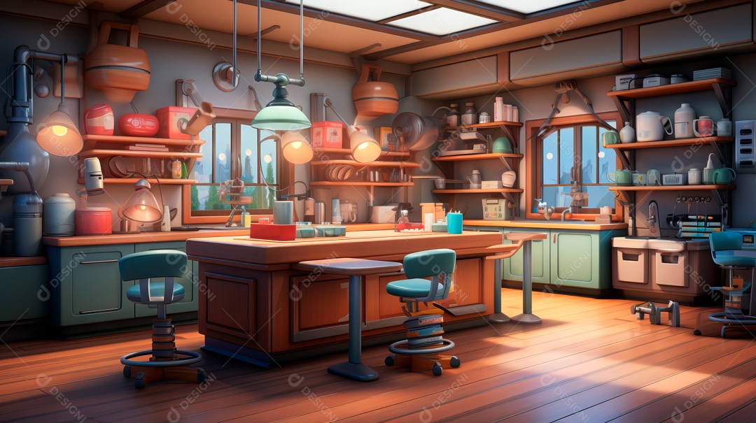 Laboratório de ciências de desenhos animados em 3D do Dia Nacional da Ciência, 8 de julho IA generativa.