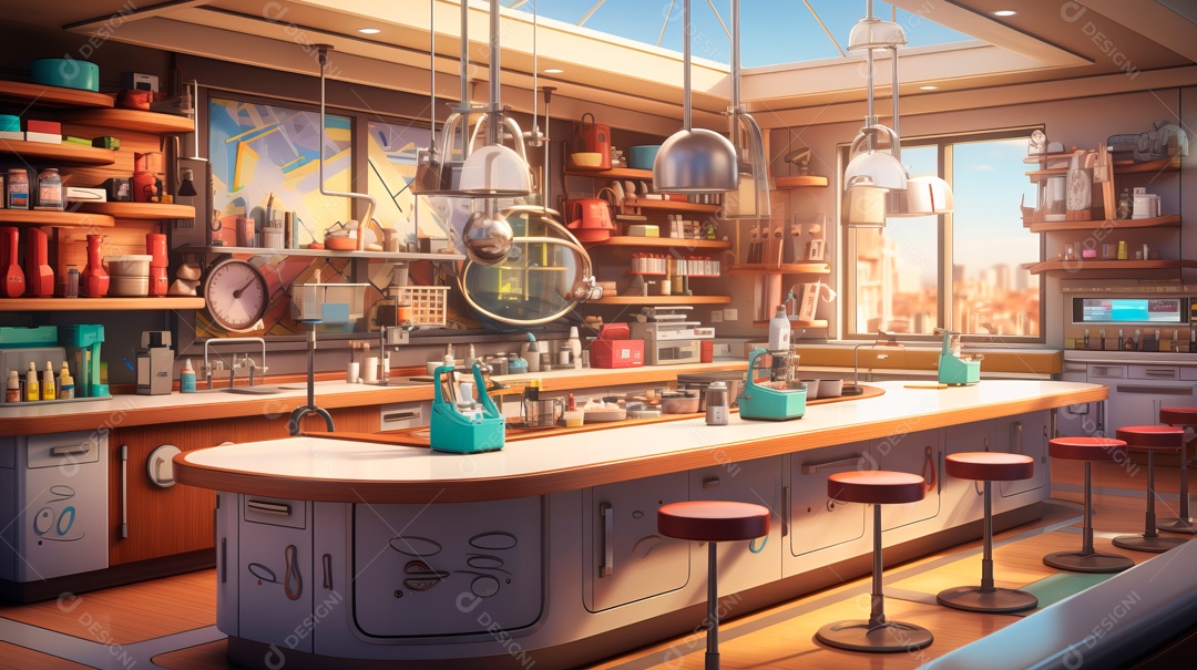 Laboratório de ciências de desenhos animados em 3D do Dia Nacional da Ciência, 8 de julho IA generativa.