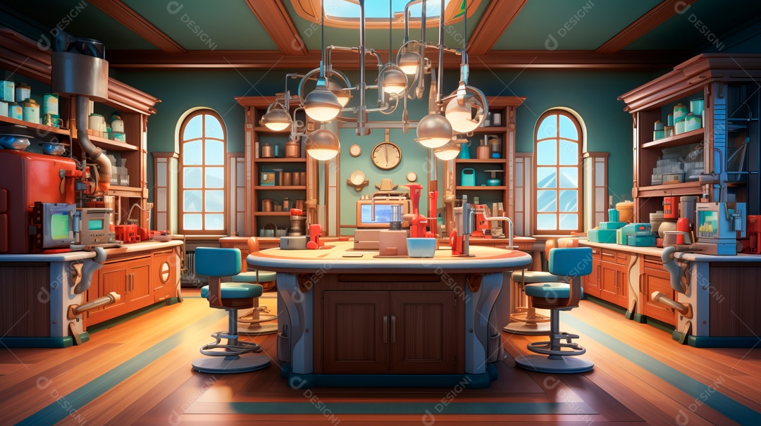 Laboratório de ciências de desenhos animados em 3D do Dia Nacional da Ciência, 8 de julho IA generativa.