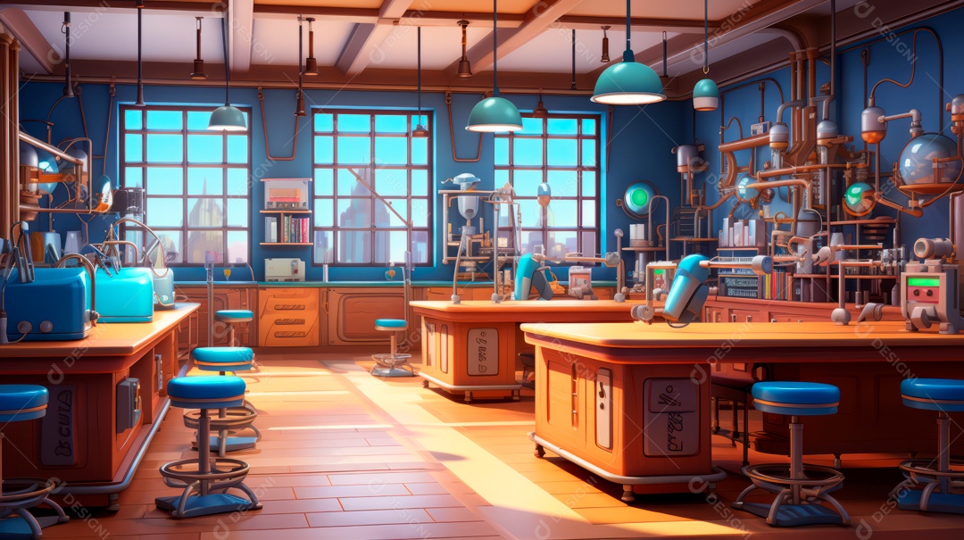 Laboratório de ciências de desenhos animados em 3D do Dia Nacional da Ciência, 8 de julho IA generativa.