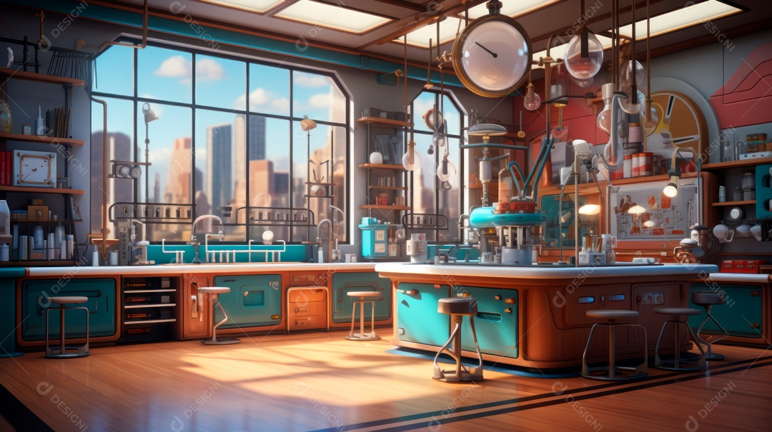 Laboratório de ciências de desenhos animados em 3D do Dia Nacional da Ciência, 8 de julho IA generativa.