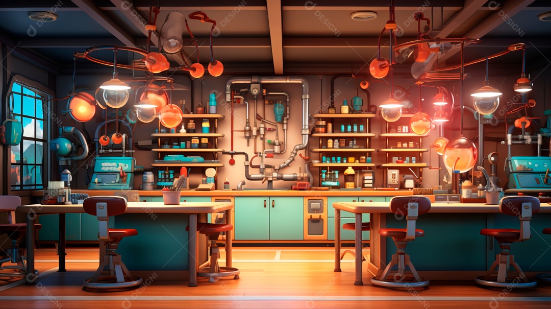 Laboratório de ciências de desenhos animados em 3D do Dia Nacional da Ciência, 8 de julho IA generativa.