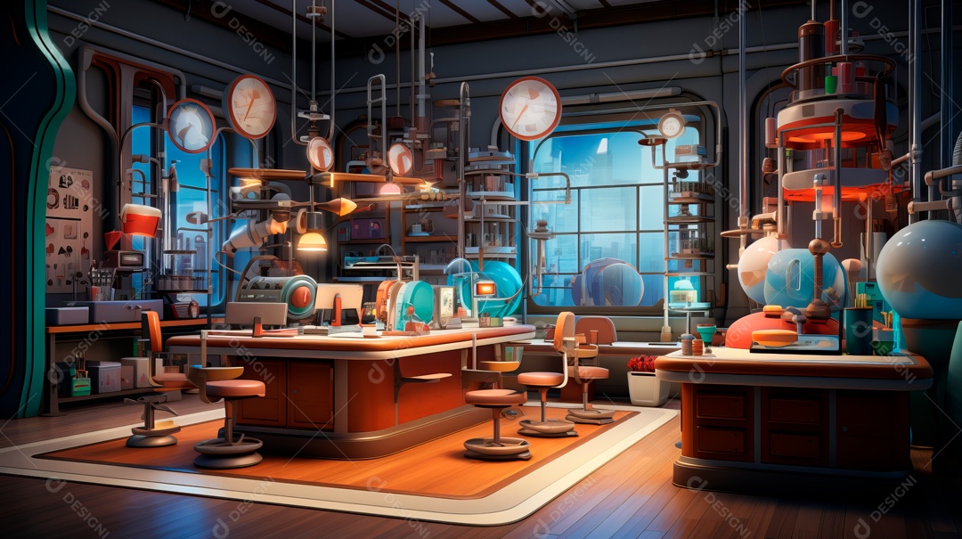 Laboratório de ciências de desenhos animados em 3D do Dia Nacional da Ciência, 8 de julho IA generativa.