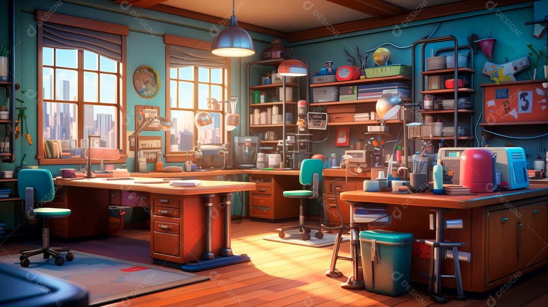 Laboratório de ciências de desenhos animados em 3D do Dia Nacional da Ciência, 8 de julho IA generativa.