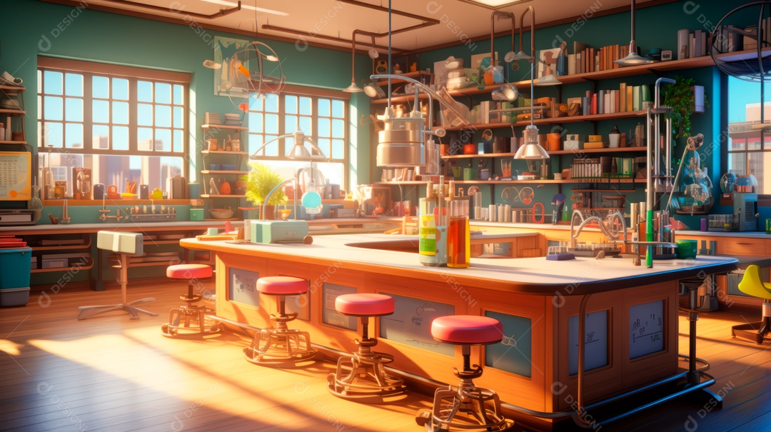 Laboratório de ciências de desenhos animados em 3D do Dia Nacional da Ciência, 8 de julho IA generativa.