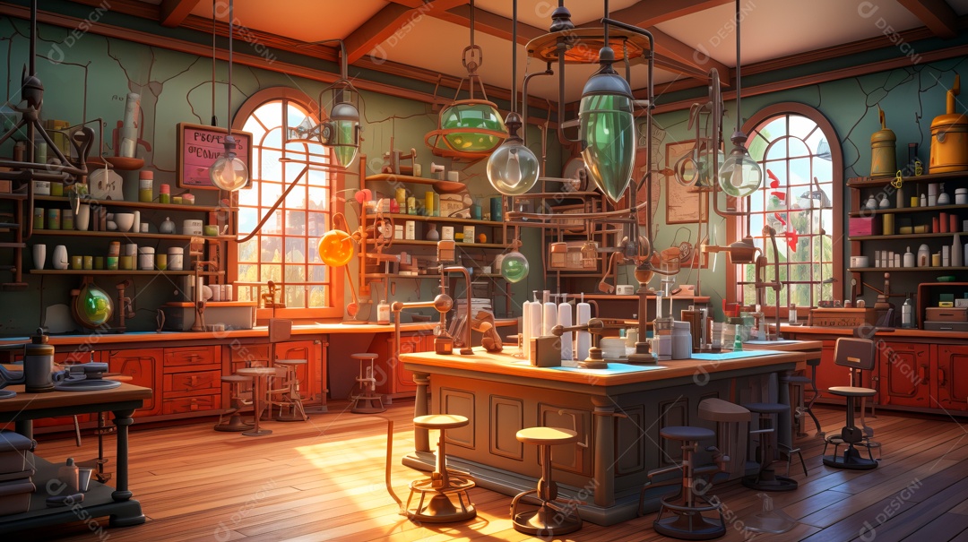 Laboratório de ciências de desenhos animados em 3D do Dia Nacional da Ciência, 8 de julho IA generativa.