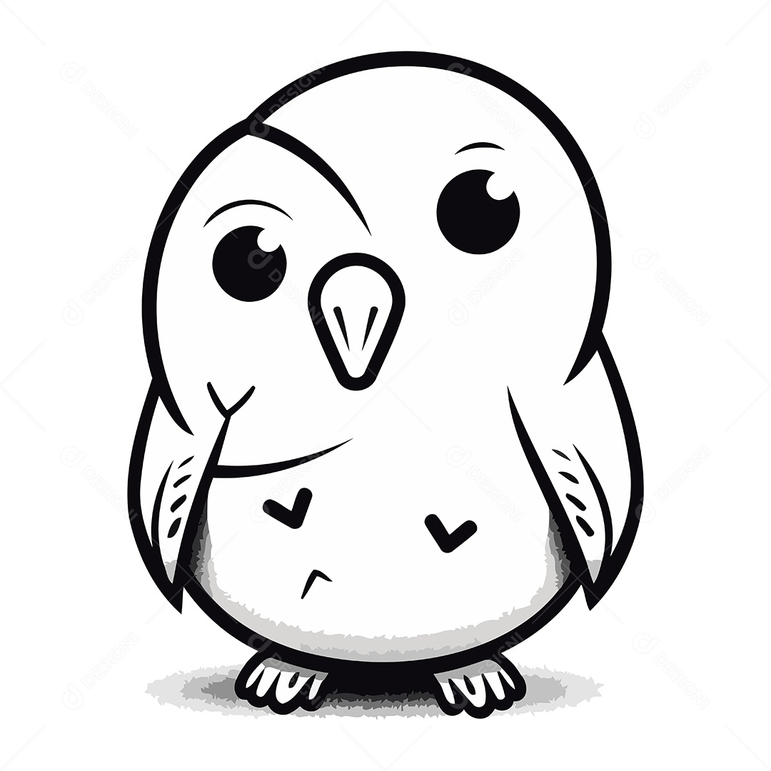 Coruja de Desenho Animado Ilustração Vetor EPS