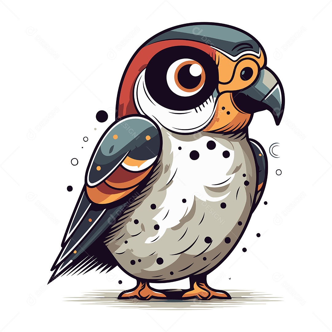 Coruja de Desenho Animado Ilustração Vetor EPS