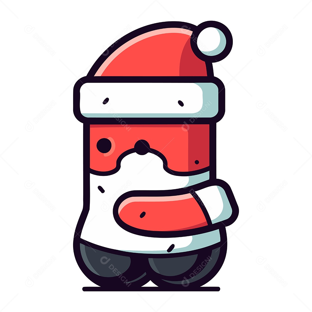 Papai Noel de Desenho Animado Ilustração Vetor EPS
