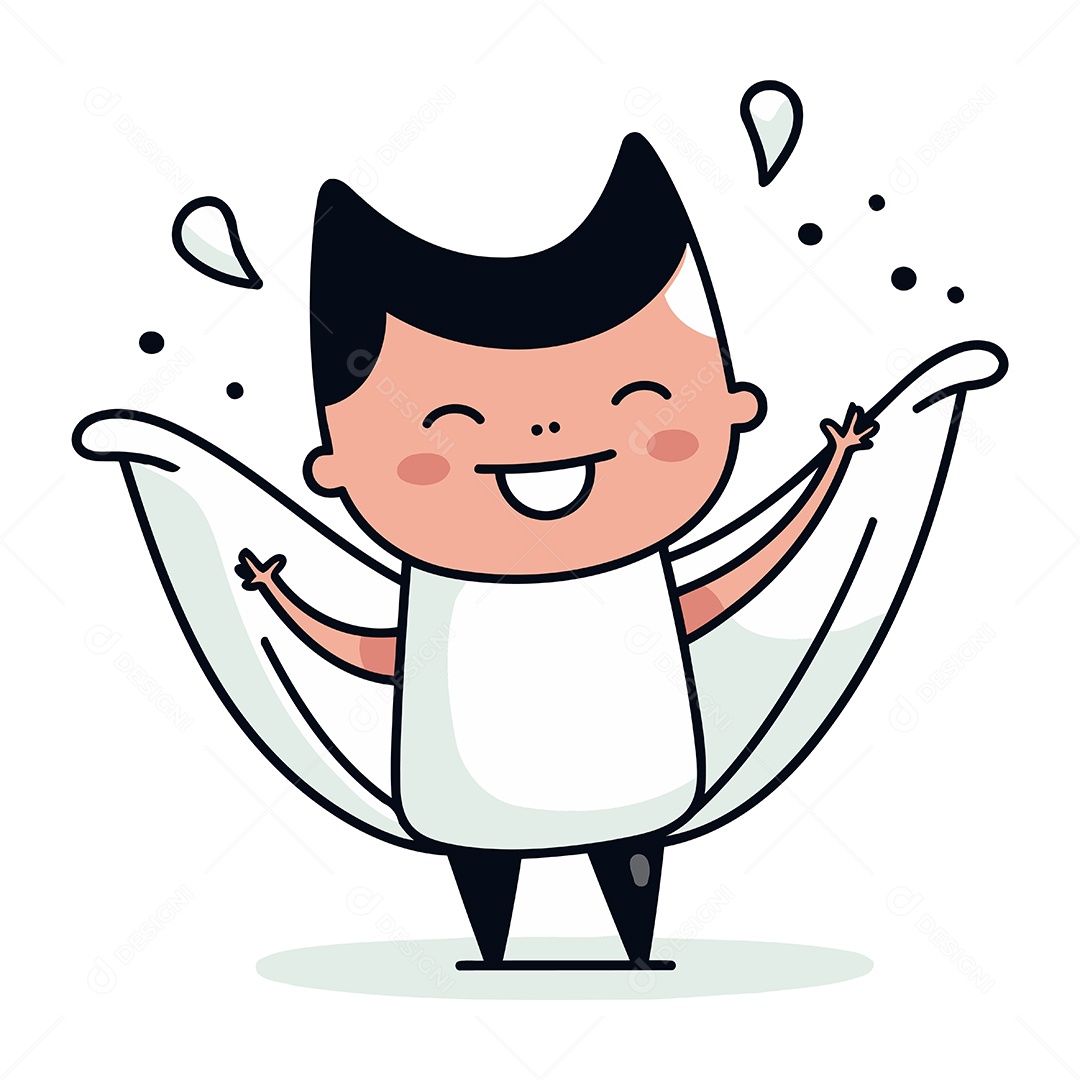 Personagem de Desenho Animado Ilustração Vetor EPS