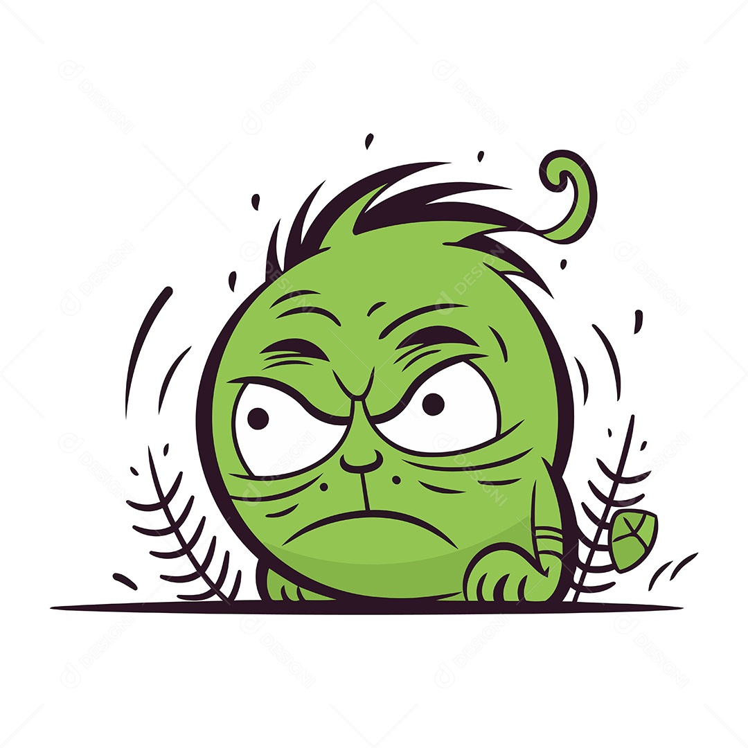 Monstro de Desenho Animado Ilustração Vetor EPS