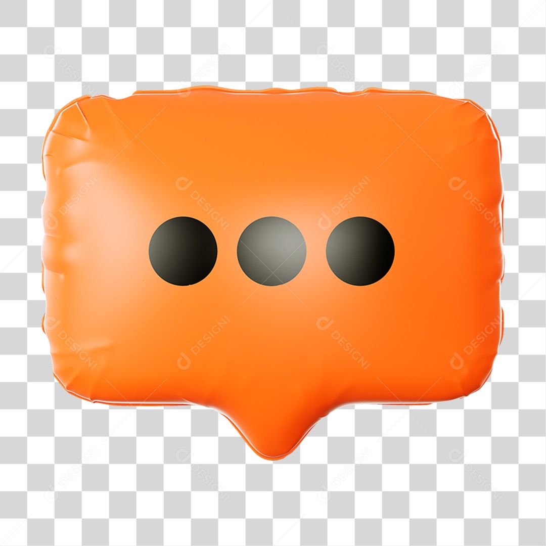 Balão Chat PNG Transparente